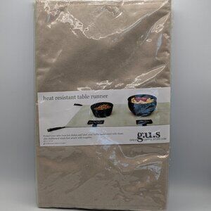 G.U.S. Chalkboard Heat Resistant Table Runner Beige 48" x 14"
